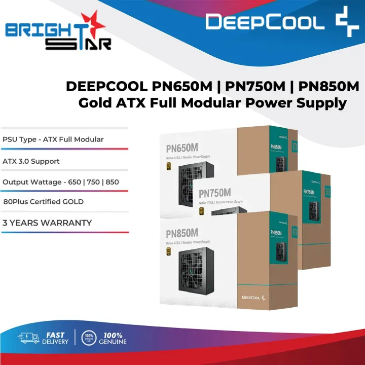 DEEPCOOL PN650M | PN750M | PN850M Gold ATX Full Modular Power Supply