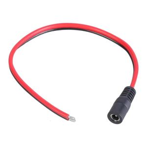 Dc5521 Nữ Điện Dây nhảy quang 5.5Mm X 2.1Mm 14awg đầu hở Điện Sửa Chữa Cáp Cho Camera An Ninh Và đèn LED