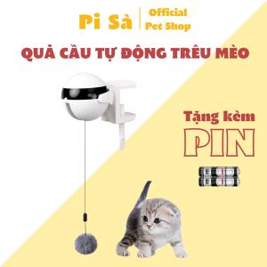 Đồ chơi cho mèo quả cầu tự động trêu mèo | Tặng kèm pin | Đồ chơi tương tác cao cấp cho mèo con & mèo lớn