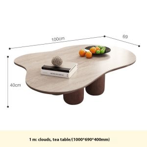 [Cozy ]Coffee Table Simple Style Coffee Table With Storage Side Table Living Room Tea Table
