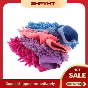 SHPYHT Tốt Tự Động Chăm Sóc 2 Trong 1 Siêu Mịn Sợi Chenille Sợi Nhỏ Rửa Xe Găng Tay Mitt Mềm Lưới Ủng Hộ Không Có Đầu Cho Rửa Xe Và Làm Sạch