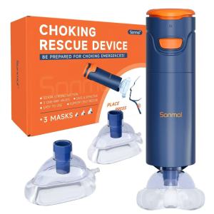 Sonmol Automatic Choking Rescue Device for Kids and Adults | Portable Anti Choking Device Strong Suction Home Emergency Kit | First Aid Airway Assist Device Heimlich Maneuver