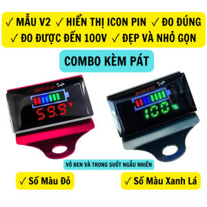 Đồng Hồ Đo Điện Áp Koso V2 7-100V – Hiển Thị Vạch Báo Volt – Có Pas Bắt 4 Chân Chắc Chắn