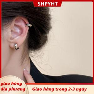 [COD] SHPYHT Giao hàng địa phương 1 Cặp Đơn Giản Tính Khí Kẹp Tai Cổ Điển Dễ Thương Sụn Không Có Xỏ Kẹp Bông Tai Cho Phụ Nữ Cô Gái Đồ Trang Sức Phụ Kiện Quà Tặng