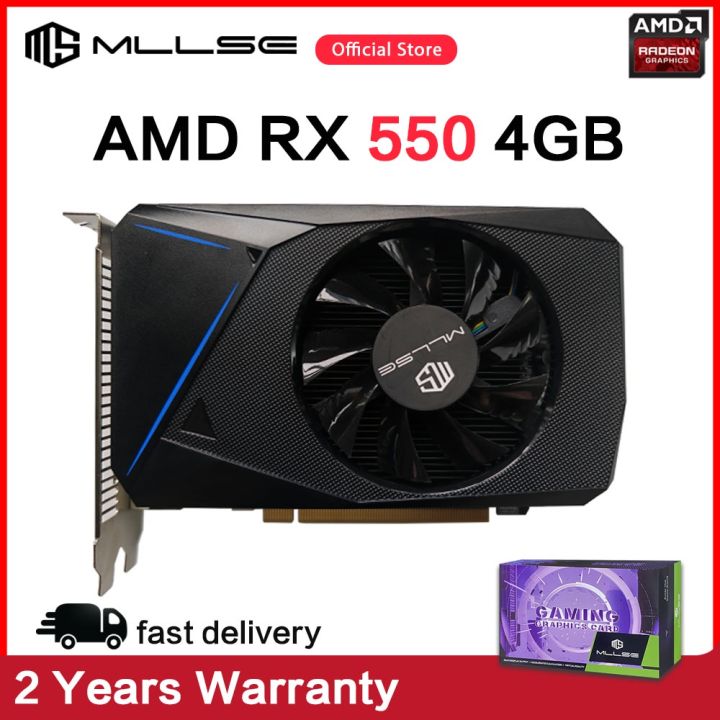 COD ┋☑MLLSE AMD Radeon RX 550 4GB Placa De Video Graphics Card GDDR5 ...