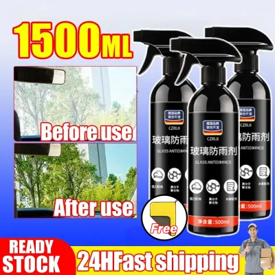 Windscreen rain repellent Anti fog spray 500ml Rain repellent car Rainproof car mirror car window rain coating glass oil film remover Nano-coating strong anti rain & fog