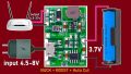 โมดูลชาร์จแบต พร้อม step up ปรับเพิ่มV แบบมีวงจรป้องกัน micro usb สำหรับ แบต 3.7 v 1S ตัดไฟอัตโนมัติ 1 ชิ้น. 