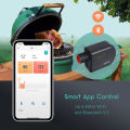 INKBIRD ISC-027BW Wi-Fi Bluetooth BBQ Temperature Controller with Automatic Grill Fan Controller Grill Thermometer with 4 Probes for Big Green Egg Kamado Joe Primo Vision Grill Akorn Kamado. 