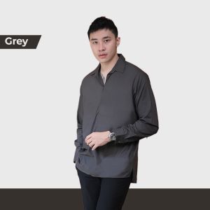 BROGUY Kemeja Miguel Lengan Panjang Pria Cotton Modal
