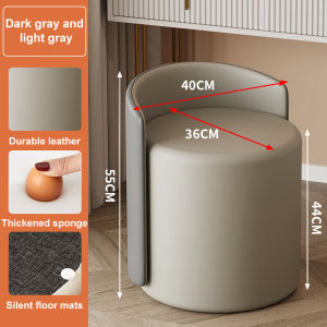 Kerusi Makeup Modern Nordic Luxury Internet Celebrity Makeup Stool Girls bedroom High-end Rotatable Makeup Chair Kerusi Solek 椅子 凳子 化妆椅