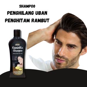 Sampo Penghitam Rambut Uban Shampo Penumbuh Rambut Cepat Shampo Anti Ketombe Dan Rontok Dengan Ekstrak Minyak Kemiri Bakar Untuk Anak Bayi Dan Dewasa
