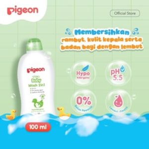 PIGEON Baby Wash Chamomile | Shampoo & Sabun Cair Bayi | HEAD TO TOE