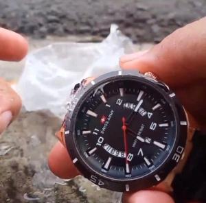 [iS-COD] - Jam Tangan Rantai Pria Casual Bisnis Sport Mewah Stainless Steel / Jam Tangan Rantai Pria Fashion Analog Tanggal Aktif Water Resistant / FREE BOX dan Baterai Cadangan