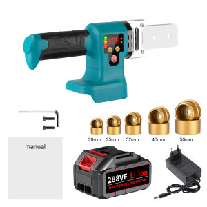 【รับประกัน 10 ปี】320 ℃ ไร้สาย เครื่องเชื่อมท่อ เครื่องเชื่อมท่ออัตโนมัติ ไร้สาย เครื่องมือทำความร้อนไฟฟ้า มท่อพลาสติกเครื่องเชื่อม เครื่องเชื่อมท่ออัตโนมัติเครื่องมือทำความร้อนไฟฟ้าหัวชุด 20/25/32/40/50มม สำหรับ PPR PB PE PP