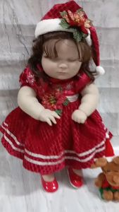 🧸 Búp Bê Bé Gái Thân Gòn Tóc Xù Nâu 60 cm = 24 inch Joseph Reborn Vinyl Doll PVN10235