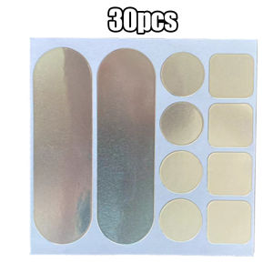 30pcs Bucket Pot Crack Repair Waterproof Sticker High Temperature Resistant Aluminum Foil Tape