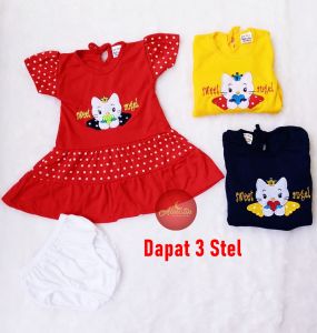 setelan Baju rok bayi perempuan 3 -18 bulan baju bayi lucu