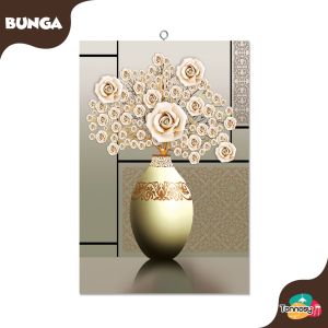 TENNESY Hiasan Dinding Pot Bunga Aesthetic 20x30cm Dekorasi Dinding Kamar Tidur Pajangan Kayu Rumah