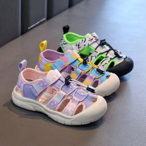 New Camouflage Childrens Sports Sandals Toe Protection Stream Tracing Shoes for Boys Chic Looks Teenage Girl Beach Shoes I051252026