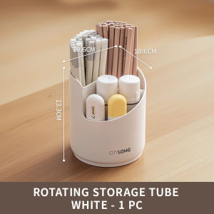Citylife 3-Tier 360° Rotating Desktop Organizer Holder For Makeup Brushes Stationery Cosmetics