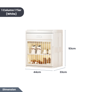 Easyhome.sg Simple & Modern Foldable Storage Cabinet / Free Installation Shoe Cabinet 8001/8002
