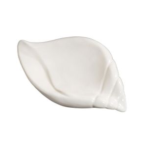 JEHUA Self Draining Shell Conch Soap Box Soap Dish Ceramic Drain Rack Bathroom Accessories Soap Holder Soap Drying Rack Bathroom
