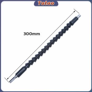 Talao Snake Drill Bit Screw Driver Extender Universal Snake Flexible Hose Shaft Connection Soft Extension Black Orange