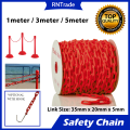 Adjustable Plastic Chain Safety Chain Multipurpose 1m 3m 5m, Link Warning Barrier (Red) Plastic Chain Link 3.5cm x 2cm, Plastic Chain Harang Red - Laundry Chain. 