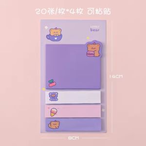 Cartoon Sticky Notes ins Cute Flag Memo Label Sticker Stationery Student
