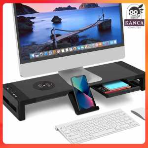MJH Stand Monitor Laptop Desk with Wireless Charging and USB Port - KM6052