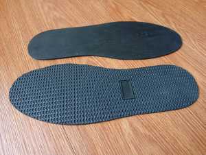 Sol Potong Outsole Sepatu Sandal Alas Bawah Sole Sepatu Karet Mentah Rubber ARF 324 Hitam
