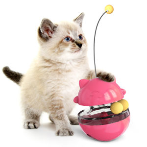 Felted Cat Toy Teaser Stick for Kittens Interactive Food-Release Ball for Cats Self-Entertaining Relieve Boredom Durable Bite-Resistant