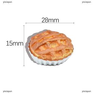 [COD] yixiayun Dollhouse Miniature Cake Dessert Biscuit Tray Fork Model Kitchen Tableware Food Decor Toy Doll House Accessories