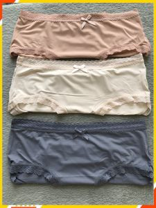 Set 3 Quần Lót Nữ Đúc Su thun lạnh cao cấp không đường may mềm mại kháng khuẩn Quần Lót Nữ Viền Ren