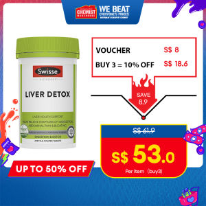 Swisse Ultiboost Liver Detox 200 Tablets Supports Liver Health Help to Relieve Symptoms of Indigestion Chemist Warehouse