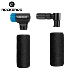 ROCKBROS CO2ปั๊มจักรยาน Fast Air Inflator อลูมิเนียมยางแบบพกพาปั๊มมือ Schrader Mini ขนาด MTB ปั๊มไม่มี CO2ตลับ