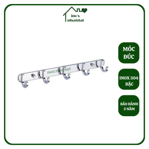 Móc treo đồ nhà tắm Inox 304 đúc đặc PHÁT ĐẠT không rỉ sét Móc áo inox cao cấp giá treo inox (SP002)