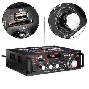 (dalam stok dikirim dari jakarta)Amplifier Bluetooth Karaoke Home Theater MP3 Player FM Radio Hi POWER 600W Built-In EQUALIZER With Remote Control Amplifier Bluetooth Stereo Karaoke + Mp3 player + FM Radio-BT-298A