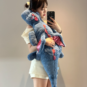 LI Little Flying Dragon Figurine Doll Sleeping Pillow Leg-Supporting Girls Bed Oversized Ragdoll Plush Toy Birthday Gift