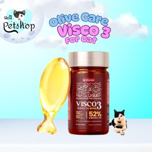 VISCO3 Olive Care Fish Oil For Cats Dogs (1 Softgel) untuk Kucing Anjing