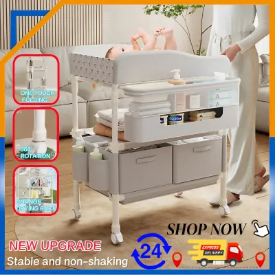 Diaper Changing Table Multi Functional Baby Changing Table Bathing Portable Foldable Diaper Changing Station
