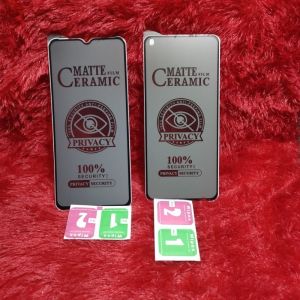 TG Tempered Glass Ceramic Spy Oppo A54S A15 A16 A92 A52 Anti Gores Matte Privacy Anti SPY