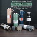 Termos Vacuum Flask Set 500ml Botol Minum Stainless Cangkir Set bisa Panas dan Dingin. 