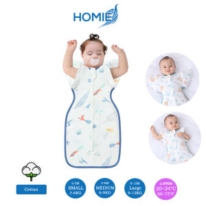 【ZIPPER 2IN1】Baby Sleeping Bag Bamboo OR Cotton Swaddle / Arm Free Easy Change Diaper Newborn Swaddles