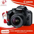 Canon EOS 3000D with EF-S 18-55mm. 