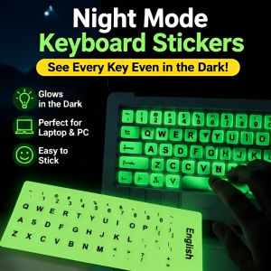 Luminous Dustproof Keyboard Sticker Waterproof Keyboard Protective Film Wear-resistant Laptop Keyboard Sticker