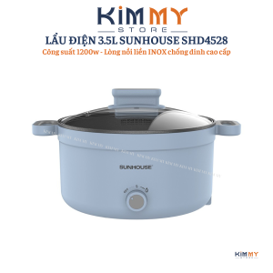 Nồi lẩu điện đa năng 35L SUNHOUSE SHD4527 - FULLBOX - BH 12 tháng