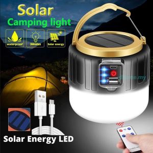 Lampu Lentera Camping Led Tenaga Surya Outdoor Solar Camping Lantern