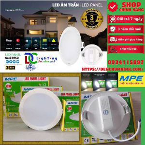 Đèn Led downlight âm trần Chính hãng MPE RPL2 - 6W-9W-12W-18W T-V-TT VÀ 3 chế độ RPL2-9/3C - RPL-9T