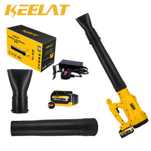 KEELAT 6 Speed 5000W Cordless Blower 388Vf Electric Cordless Vacuum Blower Leaf blower Powerful Wind Blower Dust remover Industry Air Blower Clearing Collector Sweeper  Outdoor Garden Tools Set